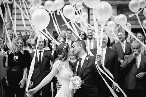 balony z helem na wesele